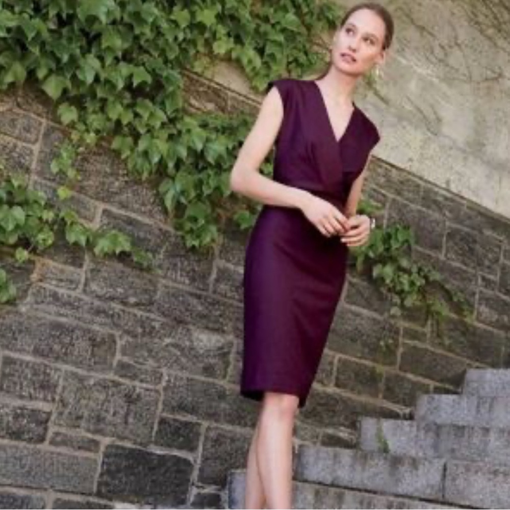 J. Crew burgundy  Women's Dress